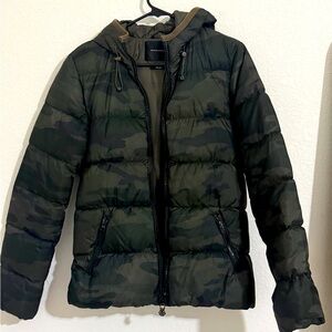 Scotch & Soda Camo Puffer jacket hooded